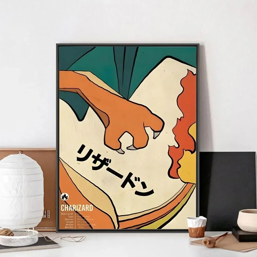 Japanese Classic Anime Wall Art Posters Cartoon Character Room Home Decoration Canvas Painting Collection Picture Printing Mural