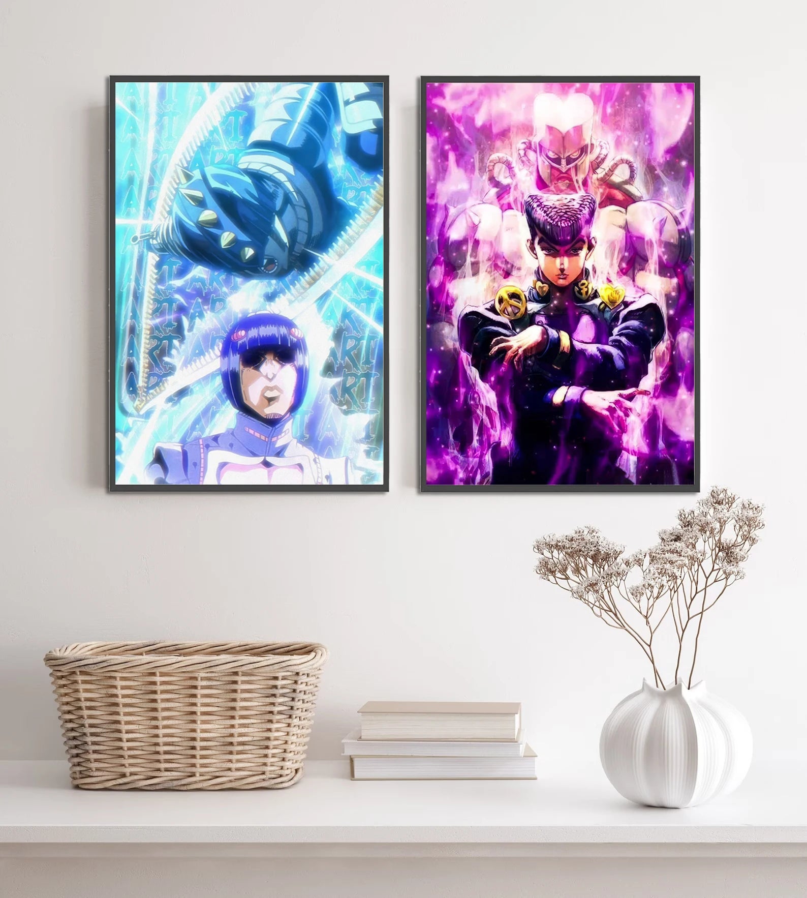 Anime JOJO Bizarre Adventure Self-adhesive Poster Home Decoration Painting Wall Art  Computer Room Wallpaper Figures Kid Gift