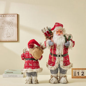 Santa Claus Christmas Ornaments Tree Decor Elk Snowman Plush Christmas Doll Decorations For Home 2023 Navidad Pendant Gift Kids acacuss