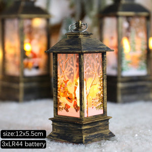 Santa Snowman Christmas Diamond LED Wind Lantern Ornament Christmas Decoration for Home 2023 Navidad Noel New Year 2024 Kid Gift acacuss