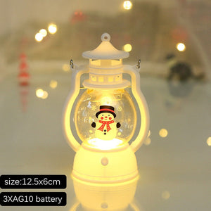 Santa Snowman Christmas Diamond LED Wind Lantern Ornament Christmas Decoration for Home 2023 Navidad Noel New Year 2024 Kid Gift acacuss