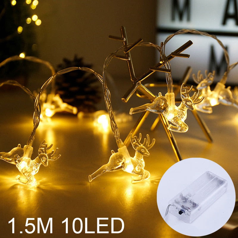Santa Snowman Christmas Diamond LED Wind Lantern Ornament Christmas Decoration for Home 2023 Navidad Noel New Year 2024 Kid Gift acacuss