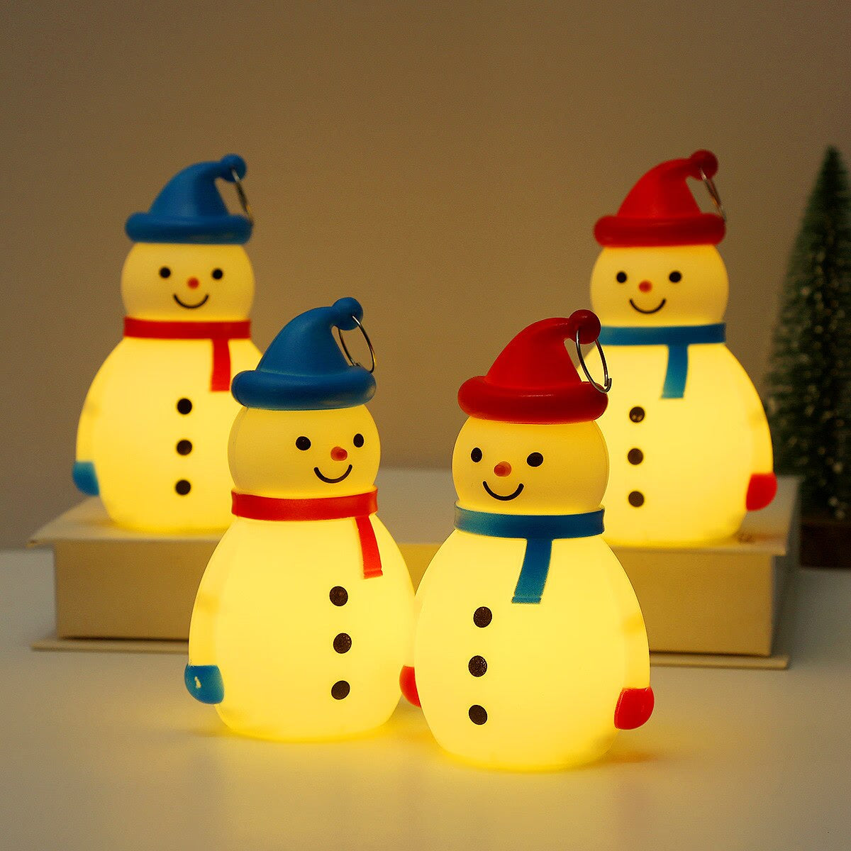 Santa Snowman Christmas Diamond LED Wind Lantern Ornament Christmas Decoration for Home 2023 Navidad Noel New Year 2024 Kid Gift acacuss