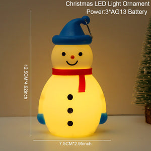 Santa Snowman Christmas Diamond LED Wind Lantern Ornament Christmas Decoration for Home 2023 Navidad Noel New Year 2024 Kid Gift acacuss