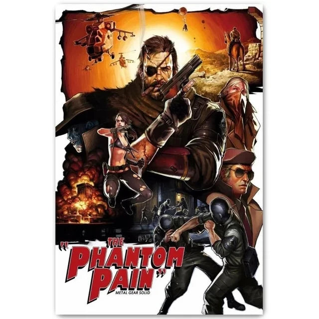 metal gear solid canvas Video Game Metal Gear Solid MGS Snake Girl Posters Merchandise Canvas – acacuss