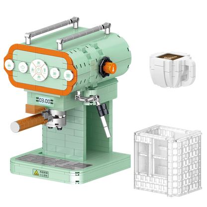 ToylinX Mini Creative Building Blocks Coffee Machine Small Particle Building Toys Birthday Christmas Gifts for Kids and Adults