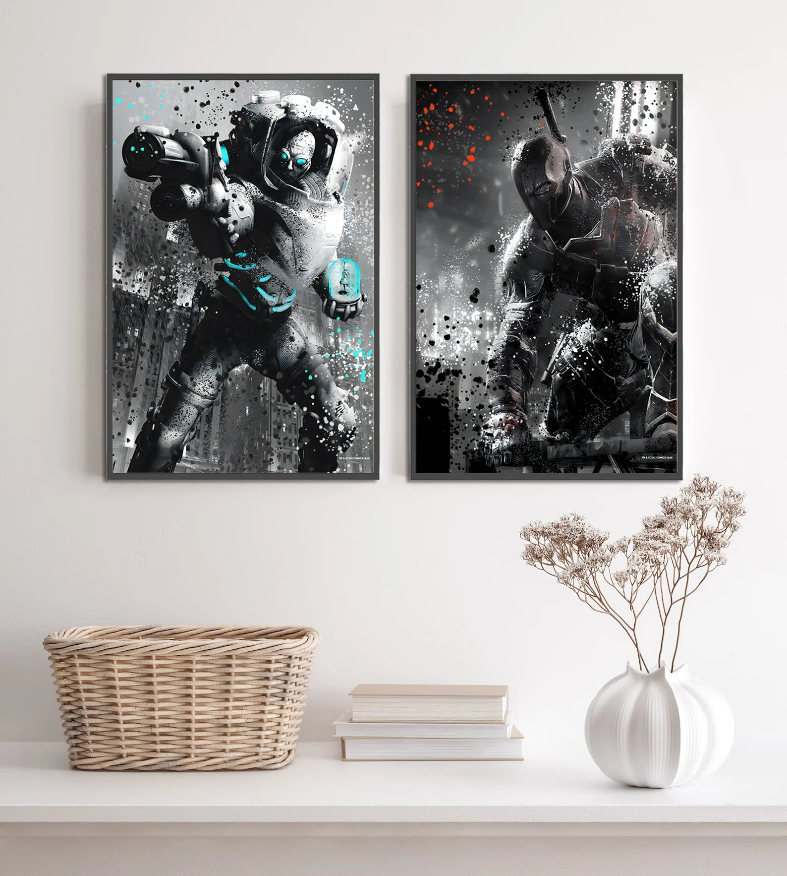 Arkham Asylum Batman Self-adhesive Poster Movie Figures Home Decoration Painting Wall Art Bedroom Decor Wallpaper Kids Gift