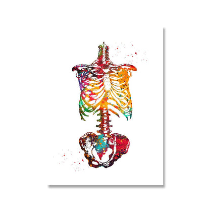 Startseite Menschliche Anatomie Muskelsystem Wandkunst Leinwand Malerei Poster und Drucke Körperkarte Wandbilder Medizinische Ausbildung Dekor