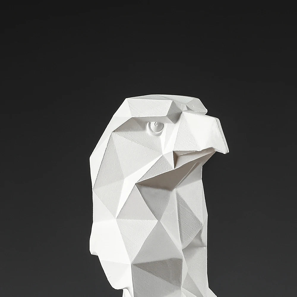 Statue de famille d'aigle à tête blanche américaine moderne