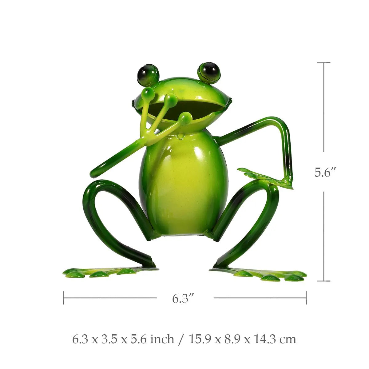 Gift Indoor Outdoor Frog Statue Resin Home Decor Animal Sculpture