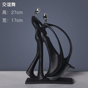 Scandinavian minimalist abstract music dance sculpture figure ornament home decoration TV cabinet wine cabinet abstract ornament acacuss