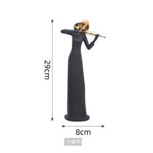 Scandinavian minimalist abstract music dance sculpture figure ornament home decoration TV cabinet wine cabinet abstract ornament acacuss