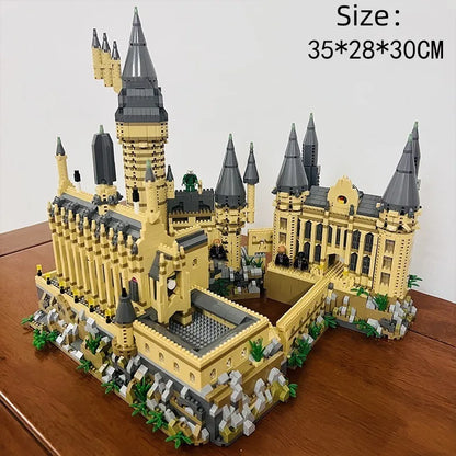 Micro Bricks City Creative Medieval Magic Castle Series School Architecture Model Building Blocks Gifts Toys Kid Adult Child