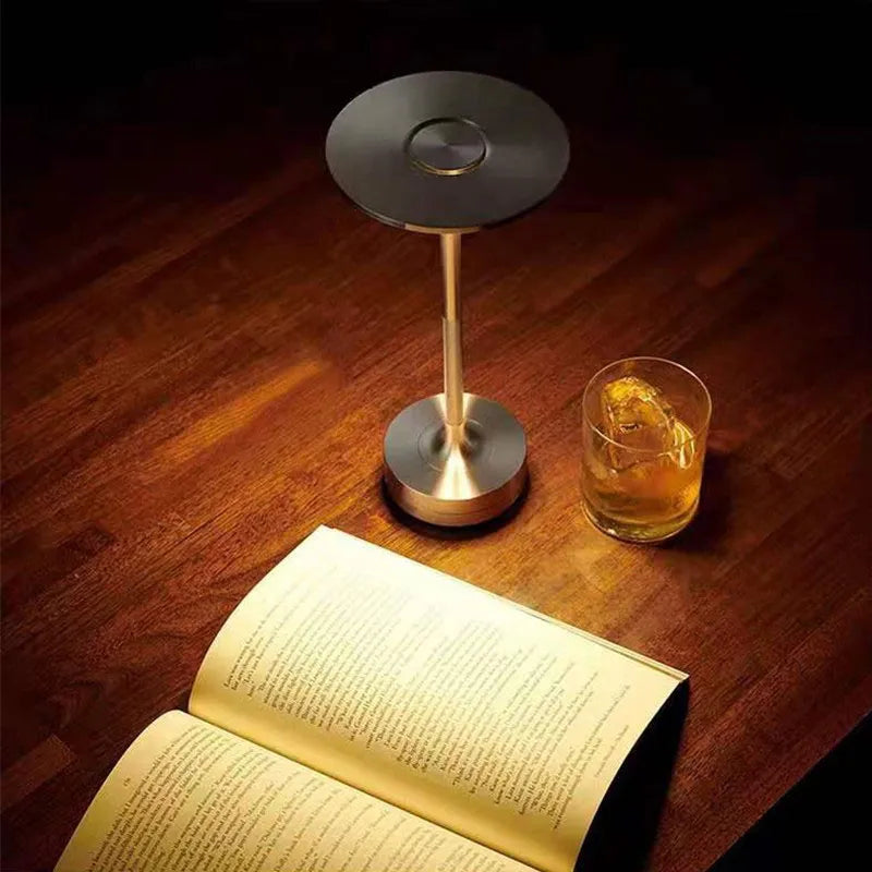 LED Charging Desk Lamp Industrial Style Touch Dimming USB Portable Charging Coffee Shop Bar Vintage Decor Atmosphere Night Light
