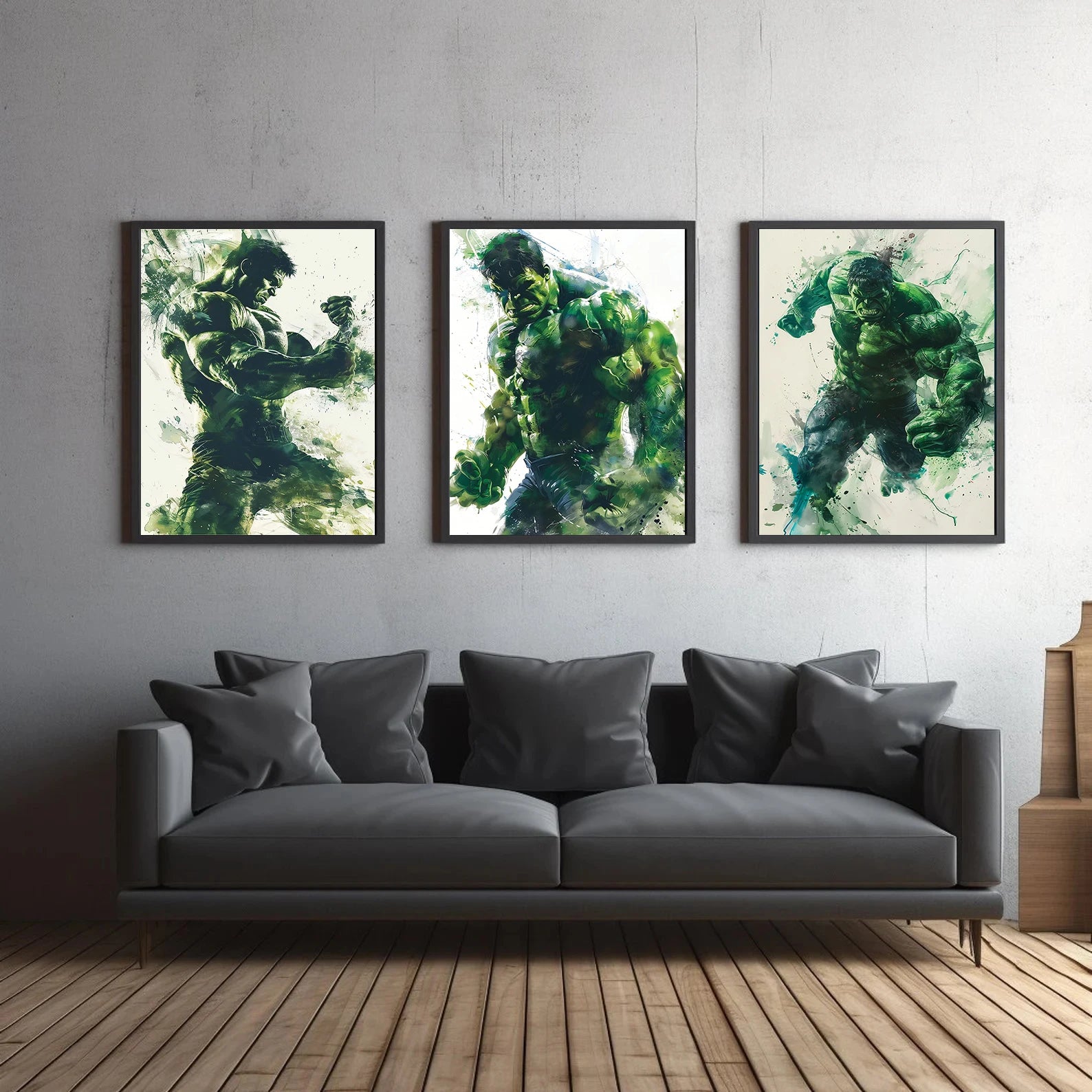Self-adhesive Poster Hulk Movie Wallpaper Figures Home Decoration Painting Marvel Pictures Wall Art Bedroom Avengers HD Decor