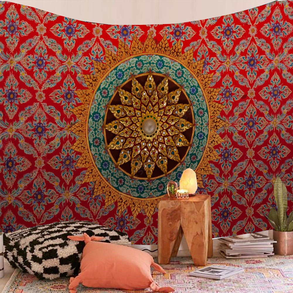 Mandala Design Tapestry Wall Hanging - Bohemian Tapestry