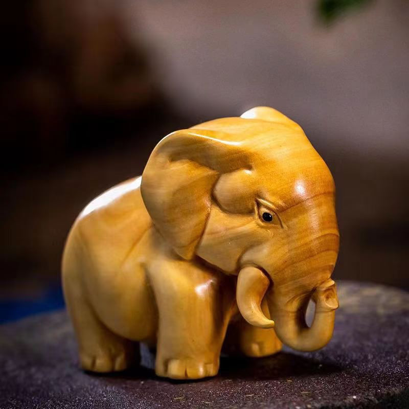 Sculptures And Figurines For Interior Cute Wood Carving Animals Statue Decoration Ornaments For Home Luxury Desk Accessories acacuss