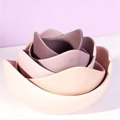 Nordic Stil Neuheit Dekor Lotus Blume Schalen Wohnkultur Keramik Handwerk Küche Zubehör Innen Tisch Lagerung Schalen Geschenk 