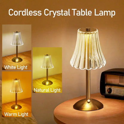 LED Table Lamp USB Touch Dimming Night Light Coffee/Bar Atmosphere Light Eye-Protection Reading Light Bedroom Decor Lighting