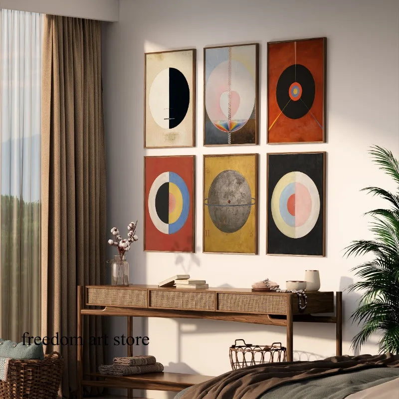 Classic Hilma Af Klint Exhibition Abstract Artworks Art Poster Canvas Painting Wall Prints Picture for Room Home Decor Cuadros