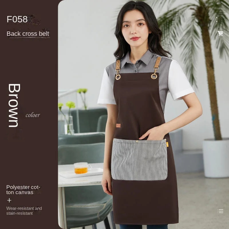 Men and women's kitchen aprons, baking, cleaning, hygiene, hairdressing, beauty salons, nail salons, cooking studio uniforms