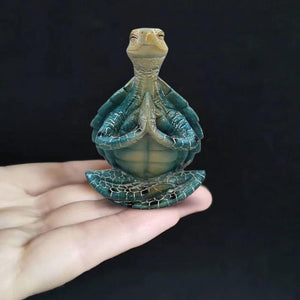 Sea Turtle Figurine Peacefulness Meditating Sea Turtle Statue Decorations for Buddha Zen Yoga Frog Garden Statue Ornament For acacuss