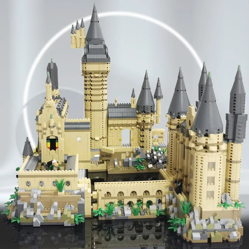 Micro Bricks City Creative Medieval Magic Castle Series School Architecture Model Building Blocks Gifts Toys Kid Adult Child