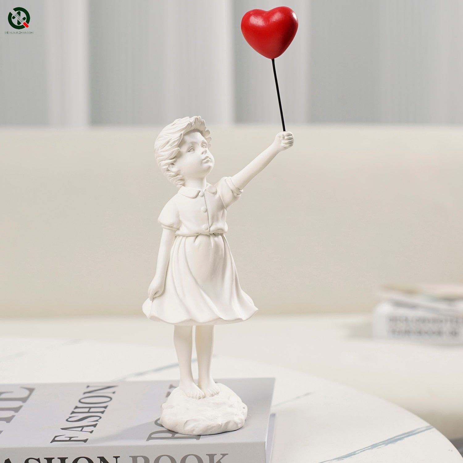 Flying Balloon Girl Figurine, Banksy Home Decor Modern Art