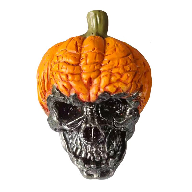 Crâne de citrouille maléfique, ornements de citrouille d'Halloween, artisanat 
