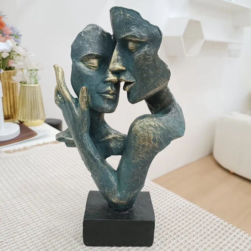 Vilead Retro Abstract Figures Vintage Bust Statue Resin Crafts Figurines Home Decoration Living Room Interior Office Desk Decor