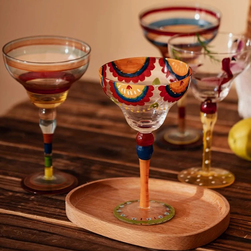 6 pièces avec longue tige, Verrerie de luxe pour fêtes et mariages