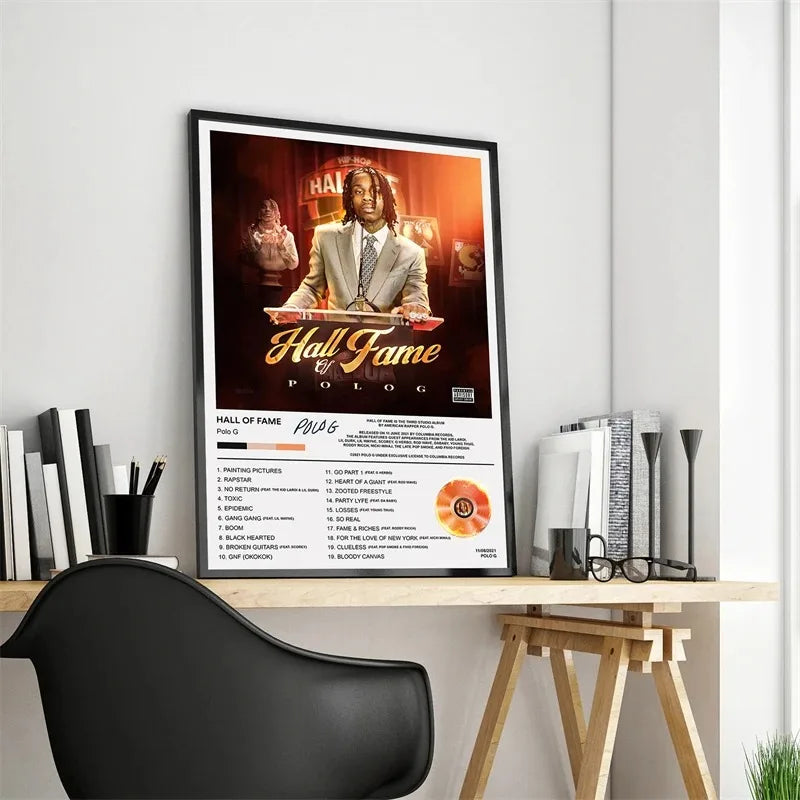 Pop Rap Music Album Cover Polo G Poster Aesthetic Rapper Hip Hop
