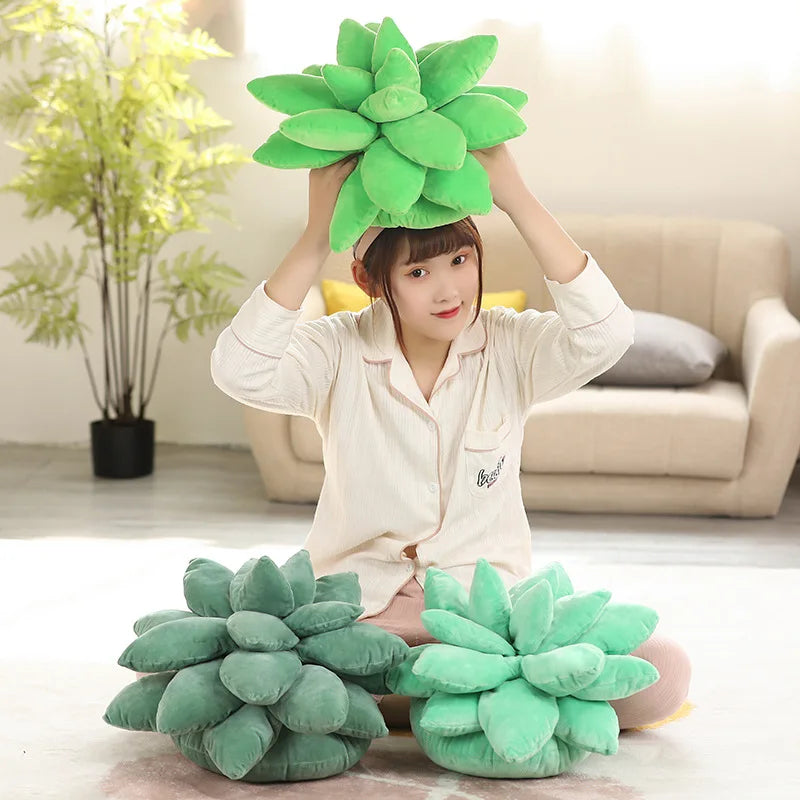succulent plush Simulation Creative Succulent Throw Pillow Cute Cactus Plant Pillows L –  acacuss