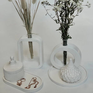 Silicone Mold for Marble Cement Vase Diy Hydroponic Vase Silicone Mold Tube Flower Breeding Vase Mold Living Room Decoration acacuss