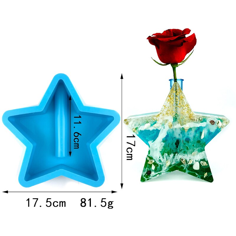 Silicone Mold for Marble Cement Vase Diy Hydroponic Vase Silicone Mold Tube Flower Breeding Vase Mold Living Room Decoration acacuss