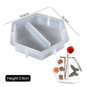 Silicone Mold for Marble Cement Vase Diy Hydroponic Vase Silicone Mold Tube Flower Breeding Vase Mold Living Room Decoration acacuss