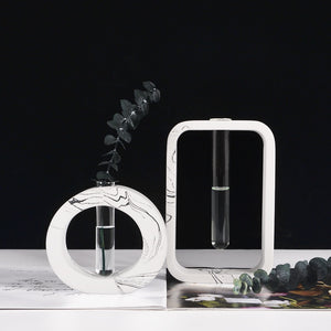 Silicone Mold for Marble Cement Vase Diy Hydroponic Vase Silicone Mold Tube Flower Breeding Vase Mold Living Room Decoration acacuss