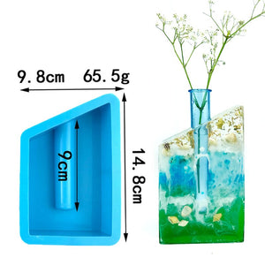 Silicone Mold for Marble Cement Vase Diy Hydroponic Vase Silicone Mold Tube Flower Breeding Vase Mold Living Room Decoration acacuss