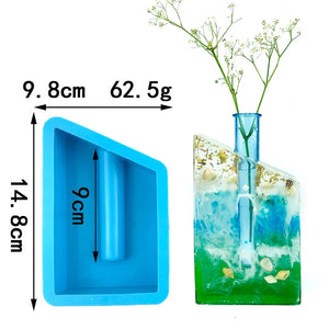 Silicone Mold for Marble Cement Vase Diy Hydroponic Vase Silicone Mold Tube Flower Breeding Vase Mold Living Room Decoration acacuss