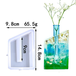 Silicone Mold for Marble Cement Vase Diy Hydroponic Vase Silicone Mold Tube Flower Breeding Vase Mold Living Room Decoration acacuss