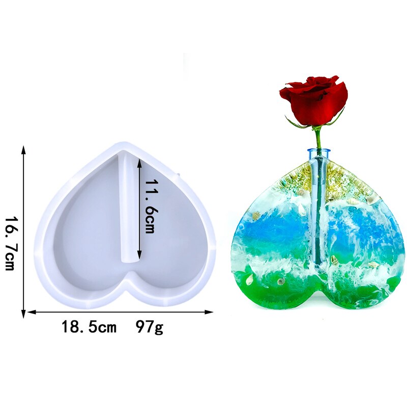 Silicone Mold for Marble Cement Vase Diy Hydroponic Vase Silicone Mold Tube Flower Breeding Vase Mold Living Room Decoration acacuss