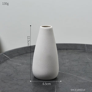 Simple Frosted Ceramic Vase Nordic Home Living Room Decoration Cachepot for Flowers Desk Table Decoration Wedding Decoration acacuss