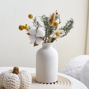 Simple Frosted Ceramic Vase Nordic Home Living Room Decoration Cachepot for Flowers Desk Table Decoration Wedding Decoration acacuss