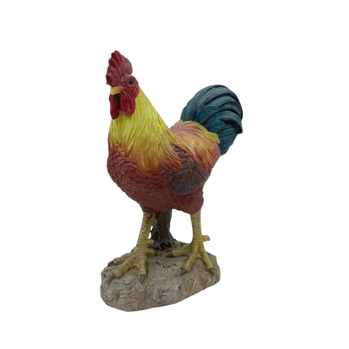 Simulation Rooster Hen Figurines Garden Ornaments Multipose Creative Art Courtyard Chicken Statue Crafts Large Home Decoration acacuss