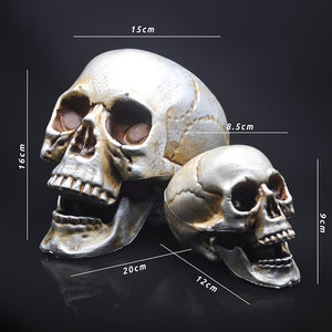 Skull Decor Prop Skeleton Head Plastic 1:1 Model Halloween Style Haunted House Party Home Decoration Game Supplies High Quality acacuss
