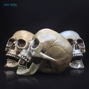 Skull Decor Prop Skeleton Head Plastic 1:1 Model Halloween Style Haunted House Party Home Decoration Game Supplies High Quality acacuss