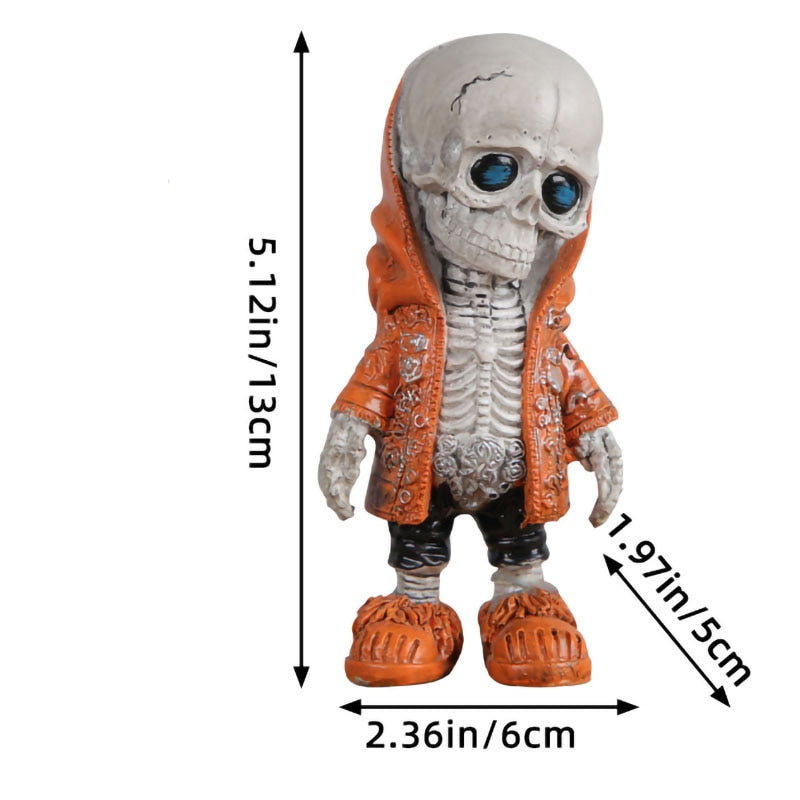 Skull Doll Ornaments Resin Skull Model Ornament Home Decor Festival Atmosphere Arrangement Ghost Festival Decoration Props acacuss