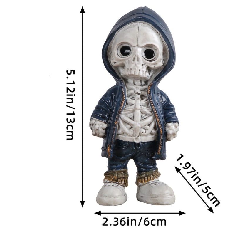 Skull Doll Ornaments Resin Skull Model Ornament Home Decor Festival Atmosphere Arrangement Ghost Festival Decoration Props acacuss