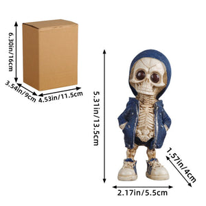 Skull Doll Ornaments Resin Skull Model Ornament Home Decor Festival Atmosphere Arrangement Ghost Festival Decoration Props acacuss