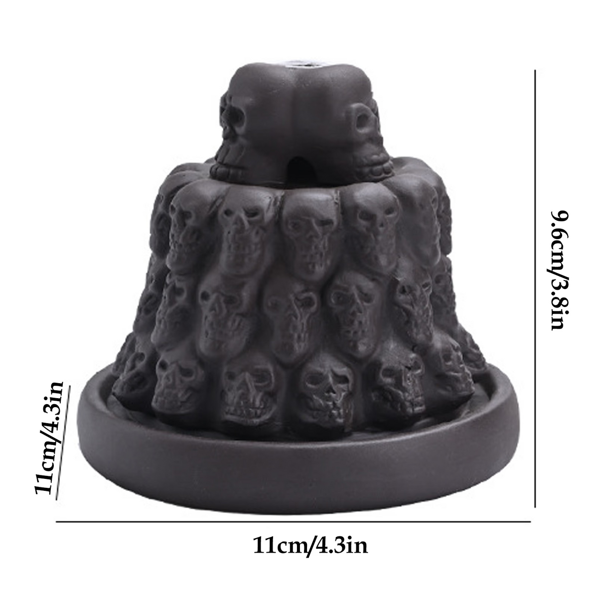 Skull Incense Burner Waterfall - acacuss